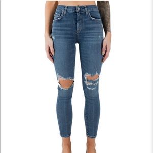 AGOLDE denim ripped jeans! Size 24!
